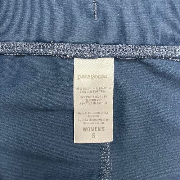 Patagonia Navy Wide Leg Cropped Capri Pants Small - Picture 4 of 9